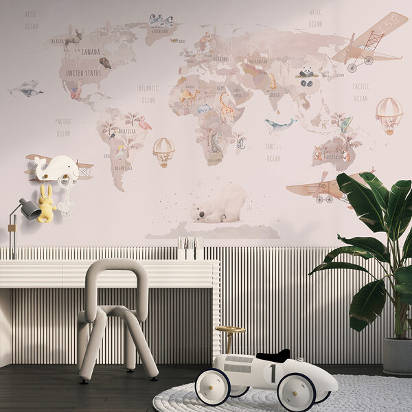 Papel de parede Papel de parede Mapa do mundo (REF: u93908)