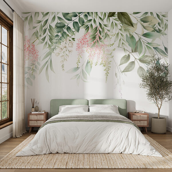 Design floral elegante com tons pastel Papel de parede Design floral elegante com tons pastel
