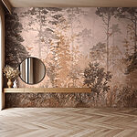 Papel de parede Floresta serena com tons suaves