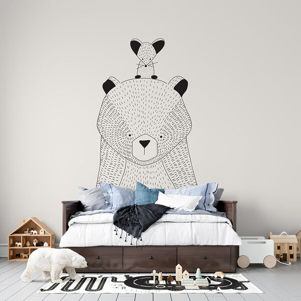 Papel de parede Desenho de um urso