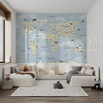 Papel de parede Mapa do mundo
