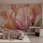 Papel de parede Bela tulipa em cores suaves