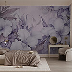 Papel de parede Flores delicadas em tons suaves.