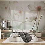 Papel de parede Sussurros de delicada elegância floral