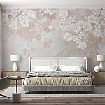 Papel de parede Flores brancas num ramo