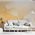 Papel de parede Ondas fluidas em tons quentes.