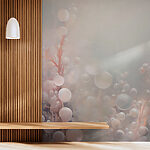 Papel de parede Esferas delicadas em tons pastel suaves