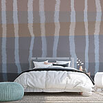 Papel de parede Ondas abstractas em cores suaves.