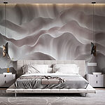 Papel de parede Texturas fluidas em tons suaves.