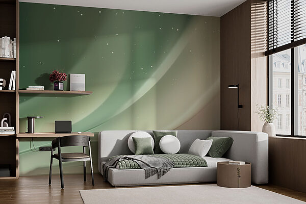 Fundo branco e verde Papel de parede Fundo branco e verde