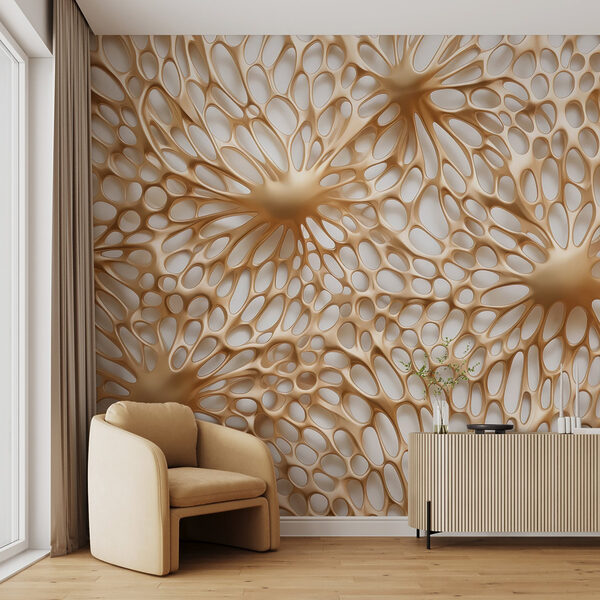 Formas orgânicas em padrões fluidos Papel de parede Formas orgânicas em padrões fluidos