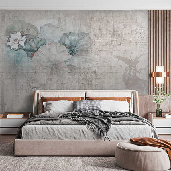 Papel de parede Flor branca numa planta