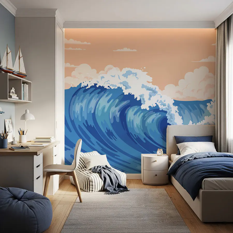 Papel de parede Onda grande com espuma (REF: t00043)