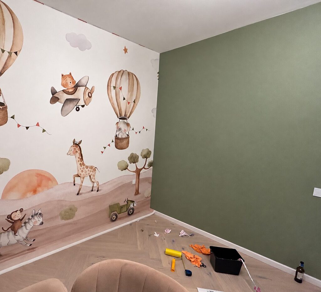 Papel de parede Macaco a montar uma zebra