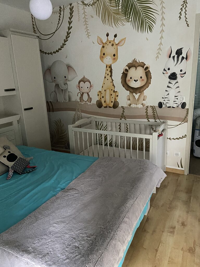 Papel de parede Grupo de animais sentados num ramo